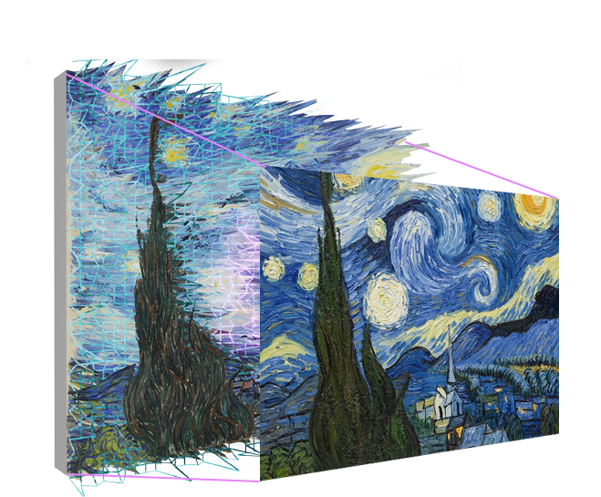 Van Gogh with flower stylized